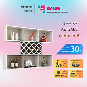 Tủ đựng rượu bằng gỗ công nghiệp SMLIFE Abigale