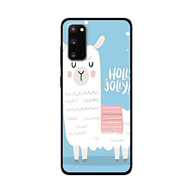 Ốp Lưng Dành Cho Samsung Galaxy S20 mẫu Cừu Nền Xanh - Hàng Chính Hãng
