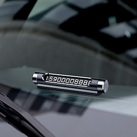 Xiaomi Baseus Mini Metal Car Thẻ đậu xe tạm thời Có thể chuyển đổi phát sáng Đôi điện thoại Tấm dán ô tô Kiểu dáng ô tô