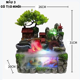 Mua Thác nước phong thuỷ để bàn và đài phun nước  Cầu vòm 5 lỗ với phong cảnh hòn non bộ sáng tạo bánh xe phong thuỷ tạo khó