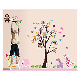 Mua Decal Dán Tường Vui Cùng Khỉ Con DF5099 (Size lớn)