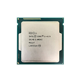 Mua Bộ Vi Xử Lý CPU Intel Core I5-4670 (3.40GHz  6M  4 Cores 4 Threads  Socket LGA1150  Thế hệ 4) Tray chưa Fan - Hàng Chính Hãng