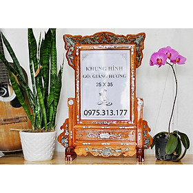 Khung Hinh Gỗ Hương 25 x 35