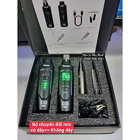 Mua Bộ Chuyển Đổi Mic Có Dây Thành Không Dây - Sóng xa tơi 50M - Pin dùng liên tục 6h - Hàng Chính Hãng