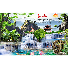 Mua Tranh dán tường 3D sơn thủy hữu tình