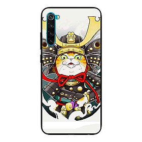 Ốp Lưng in cho Xiaomi Redmi Note 8 Mẫu Mèo Samurai - Hàng Chính Hãng