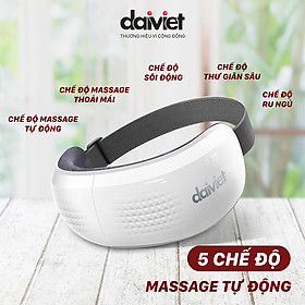 Máy Massage Mắt DVMM-00001 Đại Việt Chườm Nóng, Rung, Nghe Nhạc, Giảm Mỏi Mắt, Hỗ Trợ Lưu Thông Tuần Hoàn Máu - Hàng chính hãng