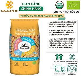 Nui hữu cơ hình xe Alce Nero 250g, Thực phẩm cho bé