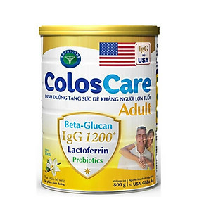 Hình ảnh Sữa bột Colos Care Adult 800g - Dinh dưỡng tăng sức đề kháng người lớn tuổi 