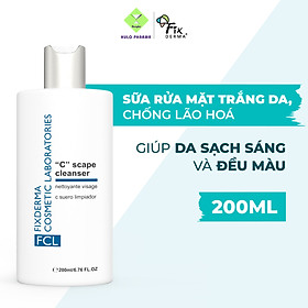 Sữa Rửa Mặt Trắng Da Chống Lão Hoá FCL C Scape Cleanser Giúp Chống Oxy Hóa, Làm Sạch, Sáng, Đều Màu Da 200ml - Hùng Lợi