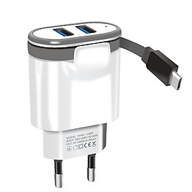 Mua Bộ cốc sạc nhanh 2 cổng USB liền dây TITAN CB09 - Hàng chính hãng