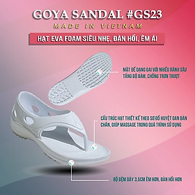 Dép Thể Thao Cao Cấp Goya Sandal GS23 - Màu Trắng