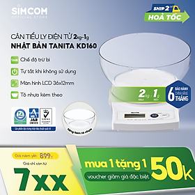 Mua Cân điện tử nhà bếp TANITA KD160 (2kg) (Chính hãng Nhật Bản)  Cân bếp 1kg  Cân nhà bếp 2kg  Cân thực phẩm 2kg  Cân thức ăn 2kg  Cân Nhật  Cân trọng lượng  Cân chính hãng  Cân thực phẩm  Cân thức ăn  Cân tiểu ly điện tử  Cân chính xác  Cân làm bánh