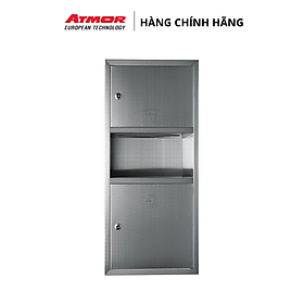 Mua Tủ Đựng Giấy Vệ Sinh Kết Hợp Hộc Đựng Rác (Inox) Cao Cấp Gắn Tường ATMOR - 8128 (HÀNG CHÍNH HÃNG)