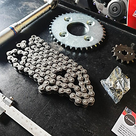 BỘ NHÔNG XÍCH (NSD) KMC AS - ALLOY STEEL HONDA WAVE ALPHA / WAVE S / RS / RSV / 110 S / 110 RSX (CHÍNH HÃNG)
