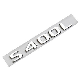 Decal tem chữ S400L dán đuôi xe ô tô Nhựa ABS
