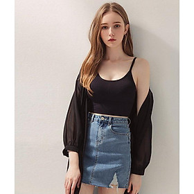 Áo bra thun nâng ngực dây một mảnh