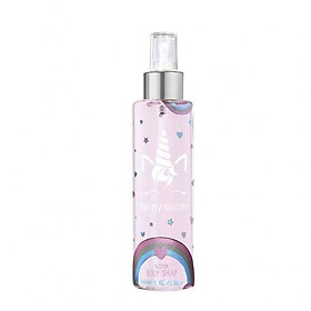 Chai xịt thơm toàn thân có kim tuyến Unicorn Edt 200ml