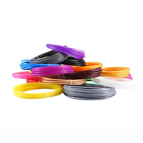 Bộ 20 màu x 10 mét sợi dây nhựa PLA cho máy in và bút vẽ 3D 1.75mm - Hàng chính hãng