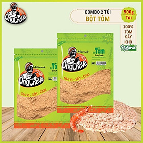 Combo 2 túi Bột Tôm Ông Chà Và 500gram Shrimp Powder