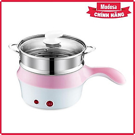 Mua Nồi Lầu Điện Mini Modosa Chống Dính Có Tay Cầm  Xửng Hấp Đa Năng - Giao Màu Ngẫu Nhiên - Hàng Chính Hãng