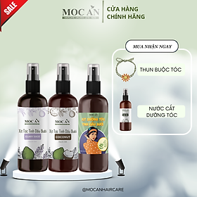 CB06. Combo Xịt Bưởi Tinh Dầu Lavender ( Oải Hương ) 120ml & Xịt Bưởi Tinh Dầu Mandarin ( Vỏ Quýt ) 120ml & Xịt Bưởi Clary Sage ( Xô Thơm ) 120ml Mộc Ân Haircare hỗ trợ kích mọc, giảm rụng, khô tóc, dưỡng ẩm và giảm mụn trên da đầu