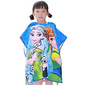 Khăn Choàng Tắm Cho Bé Đi Bơi, Đi Biển - Công Chúa Elsa