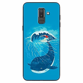 Ốp lưng dành cho Samsung J8 2018 mẫu Ván Cá Voi
