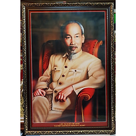 Tranh in dầu, Bác Hồ chụp trong điện kremlin MOSCOVA THÁNG 10-1957