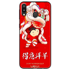 Ốp lưng in cho Samsung M20 Mẫu Múa Lân