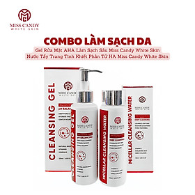 Combo 2 Sản Phẩm Giúp Làm Sạch Sâu Da Dịu Nhẹ Gồm Nước Tẩy Trang Phân Tử