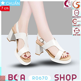 Giày nữ đẹp cao gót 7 phân RO670 ROSATA tại BCASHOP thiết kế thanh lịch và êm ái, tôn chân