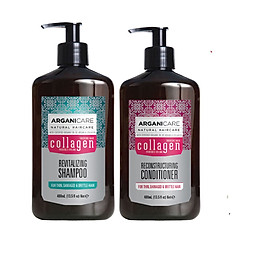 Bộ Gội + Xả ARGANICARE COLLAGEN ISRAEL