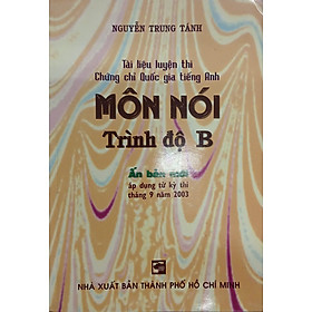 Sách - Tài liệu luyện thi Chứng chỉ Quốc gia tiếng Anh môn nói - Trình độ B