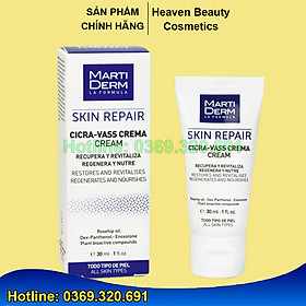 Kem Dưỡng  Phục Hồi Da Nhạy Cảm MartiDerm Skin Repair Cicra Vass Cream 30ml