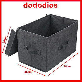 Hộp Đựng Đồ Dùng Gấp Gọn Cao Cấp BA01 Kích Thước 38x25x25cm Tiện Lợi, Hộp Vải Chia Ngăn Đựng Quần áo, Hộp vải chia 7 ngăn, chia 9 ngăn, chia 11 ngăn, chia 12 ngăn - Chính Hãng dododios