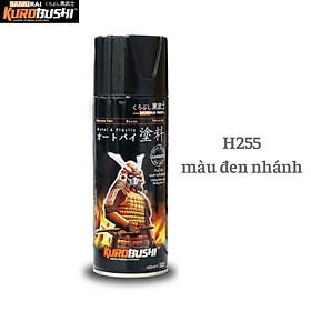 COMBO Sơn Samurai màu đen nhánh H255 gồm 3 chai đủ quy trình độ bền cao