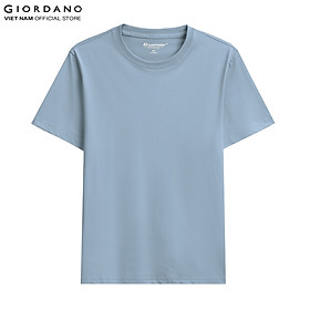 Áo thun nam trơn cổ tròn sorona tee giordano 01022216