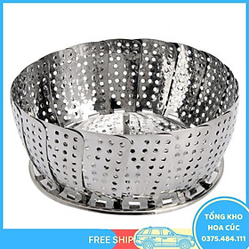 Mua Rổ Hấp Xửng Hấp Inox Xếp Gọn + Tặng 1 Dụng Cụ Gắp Nóng - Vận Chuyển Miễn Phí Toàn Quốc