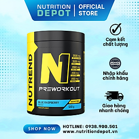 Thực phẩm bổ sung năng lượng trước khi luyện tập Nutrend N1 Strong Stimulating Pre-Workout - (Hộp 510g) - Nutrition Depot Vietnam