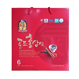 Nước Uống Hồng Sâm 6 Năm Korea Red Ginseng Drink Daegoung Food TP0020 (70 ml x 30 gói)