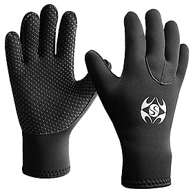 Đôi găng tay lặn chống trượt bằng vải cao su tổng hợp và nylon cao cấp 3mm, vừa vặn linh hoạt và thoải
