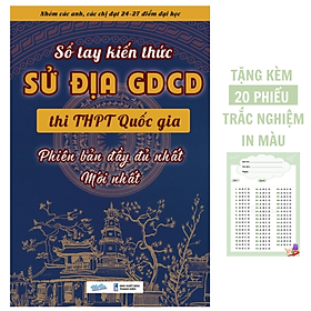 Download sách Sổ Tay Kiến Thức Sử Địa GDCD lớp 12 Ôn Thi THPT Cấp Tốc