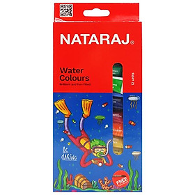 Hộp 12 Tuýp Màu Nước 5 ml - Nataraj 404486