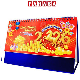 Lịch Để Bàn Chữ A - Bính Ngọ Phát Tài - NST 81A