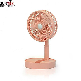 Mua Quạt Sạc Tích Điện Để Bàn SUNTEK S2058 tích hợp Đèn LED kiêm Pin Sạc Dự Phòng - Hàng chính hãng