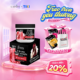 Kem Duỗi & Nhuộm Tóc Màu Đỏ Măng Cụt 3in1 Lavox Online Shopping 150ml - Duỗi Nhuộm Dưỡng Tóc Tại Nhà Lamimi Chính Hãng