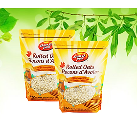 COMBO 2 BỊCH YẾN MẠCH CÁN MỎNG (ROLL OATS) 1KG DAN D PAK SIÊU THỰC PHẨM SẠCH TỐT CHO SỨC KHỎE, SẮC ĐẸP, GIẢM CÂN HẠN CHẾ BỆNH TẬT