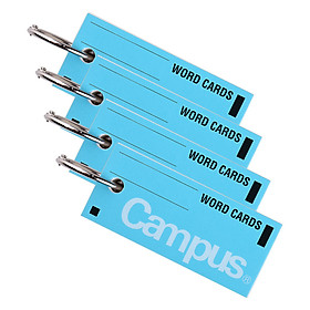 KOKUYO Japan imported campus portable portable note English word card blue 85 pages 4 installed TAN-101B