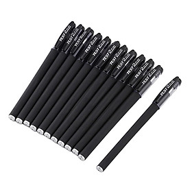 12Pcs Ballpoint Pens Set Black Gel Ink Pens for Drawing  Notetaking